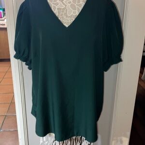 Shien 4Xl Hunter Green Top